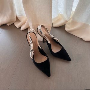 Dior Black Slingbacks